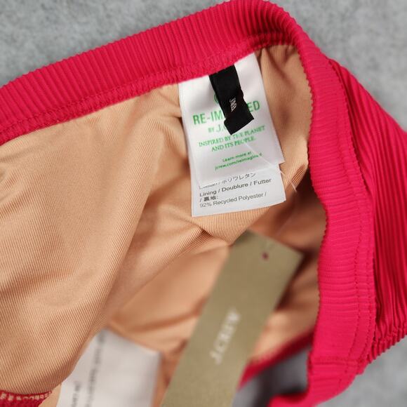 NWT J.Crew Swim Bottom Size XXS Pink BH485 Ribbed-trim hipster Bikini - Picture 4 of 9
